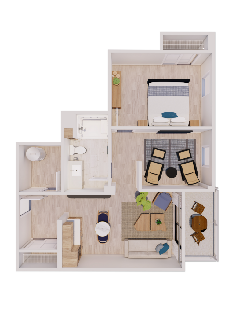 Topaz - 1 Bedroom Floorplan