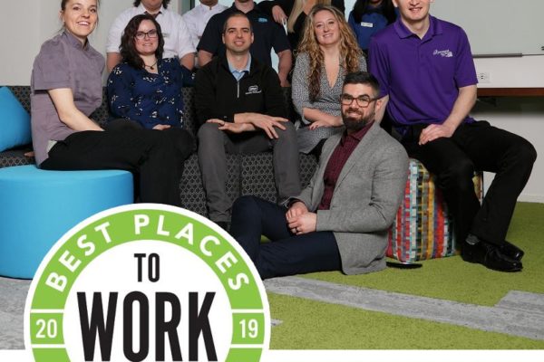 2019 Best places to work logo, featuring an image of some of the Sifton team members