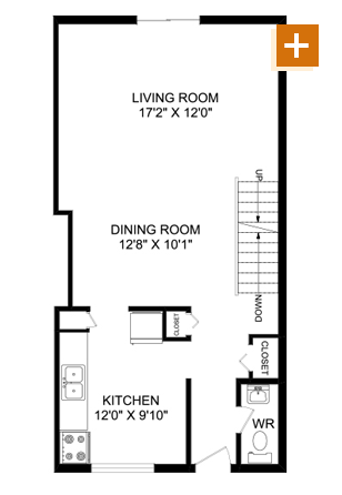 3 Bedroom Split - 1,427 sq. ft Floorplan