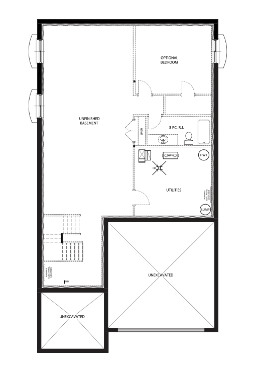Second Floor - Contemporary Floorplan