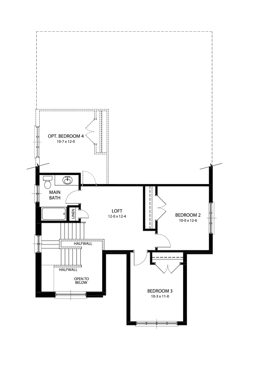 Second Floor - Traditional  Floorplan