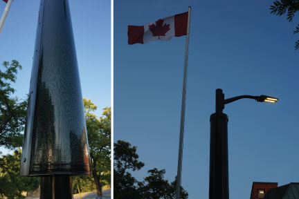 Canada's first solar energy LED Streetlight