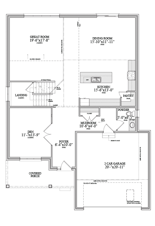 Contemporary - Second Floor  Floorplan