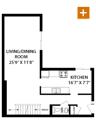 3Z 3 Bedroom - 1,540 sq. ft Floorplan
